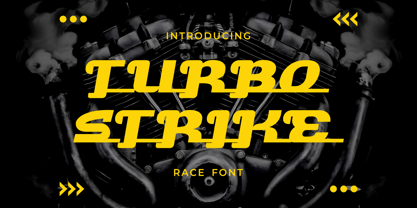 Turbo Strike Font Poster 1