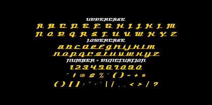 Turbo Strike Font Poster 6