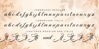 Elitha Beauty Italic Font Poster 7