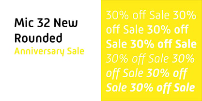 Mic 32 New Rounded Font Poster 1