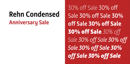 Rehn Condensed Font Poster 1