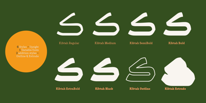 Kibtah Arabic Font Poster 3