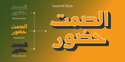 Kibtah Arabic Font Poster 8
