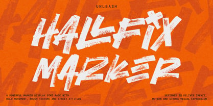 Hallfix Marker Font Poster 1