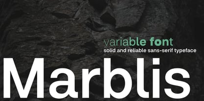 Marblis Variable Font Poster 1