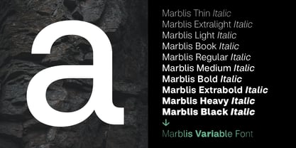 Marblis Variable Font Poster 2