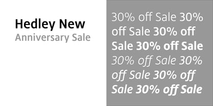 Hedley New Font Poster 1