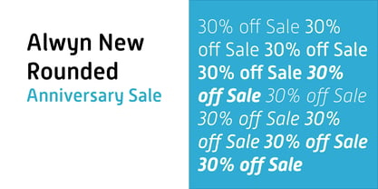 Alwyn New Rounded Font Poster 1