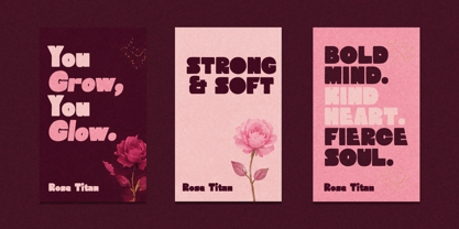 Rose Titan Font Poster 5
