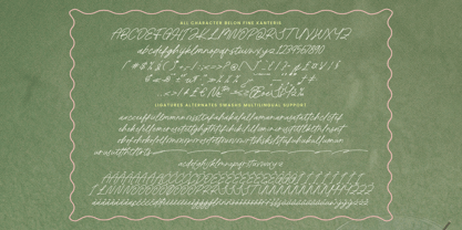 Belon Fine Kanteris Font Poster 10