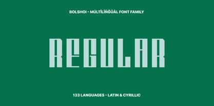 Bolshoi Font Poster 13