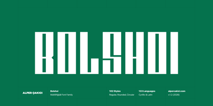 Bolshoi Font Poster 1