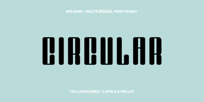 Bolshoi Font Poster 12