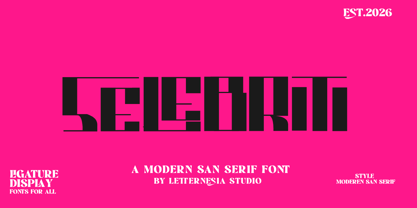 Ls Selebriti Font Poster 1