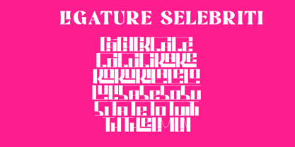 Ls Selebriti Font Poster 3
