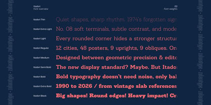 Itadori Font Poster 2