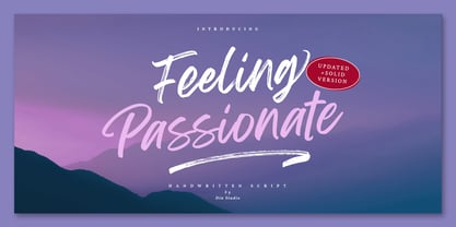 Feeling Passionate Font Poster 1