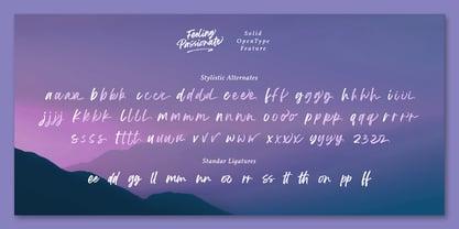 Feeling Passionate Font Poster 7