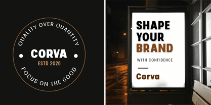 Corva Font Poster 8