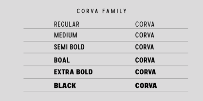 Corva Font Poster 7