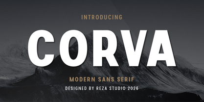 Corva Font Poster 1