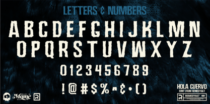Hola Cuervo Font Poster 10