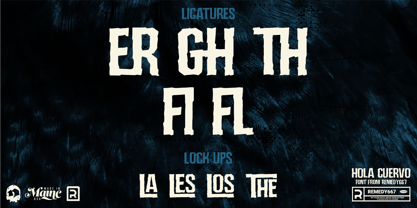 Hola Cuervo Font Poster 8