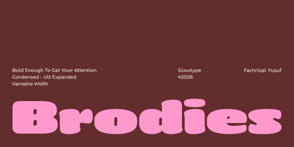 Brodies Font Poster 1