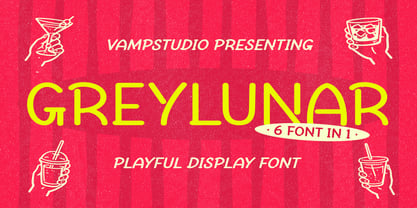 Grey lunar Font Poster 1