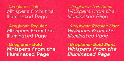 Grey lunar Font Poster 2