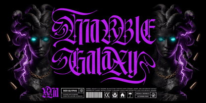 Marble Galaxy Font Poster 1