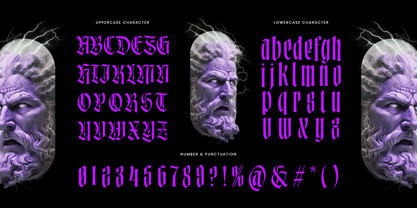 Marble Galaxy Font Poster 4