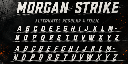 Morgan Strike Font Poster 7