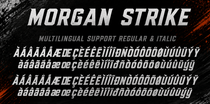 Morgan Strike Font Poster 11
