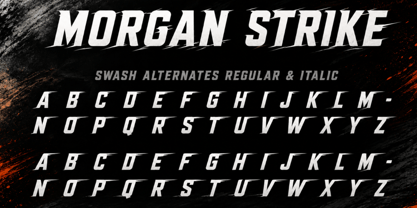 Morgan Strike Font Poster 8