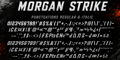 Morgan Strike Font Poster 10