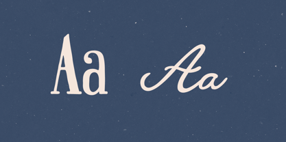 Salt Blue Font Poster 4