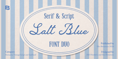 Salt Blue Font Poster 1