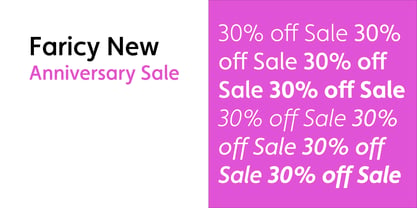 Faricy New Font Poster 1