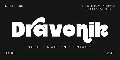 Dravonik Font Poster 1