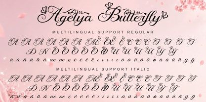 Agetya Butterfly Font Poster 11