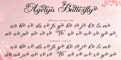 Agetya Butterfly Font Poster 10