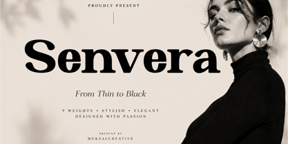 Senvera Font Poster 1