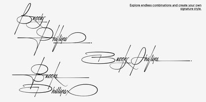 Luxodia Signature Font Poster 7