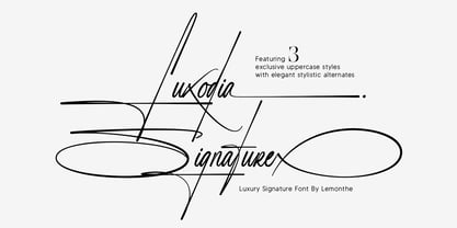 Luxodia Signature Font Poster 1