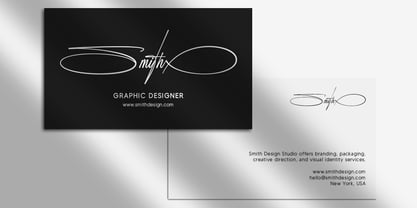 Luxodia Signature Font Poster 3