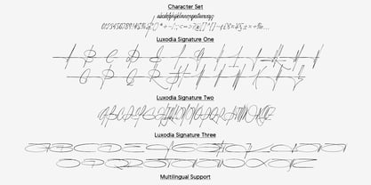 Luxodia Signature Font Poster 14