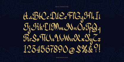 Arabian Mandala Font Poster 10