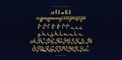 Arabian Mandala Font Poster 12