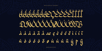 Arabian Mandala Font Poster 11